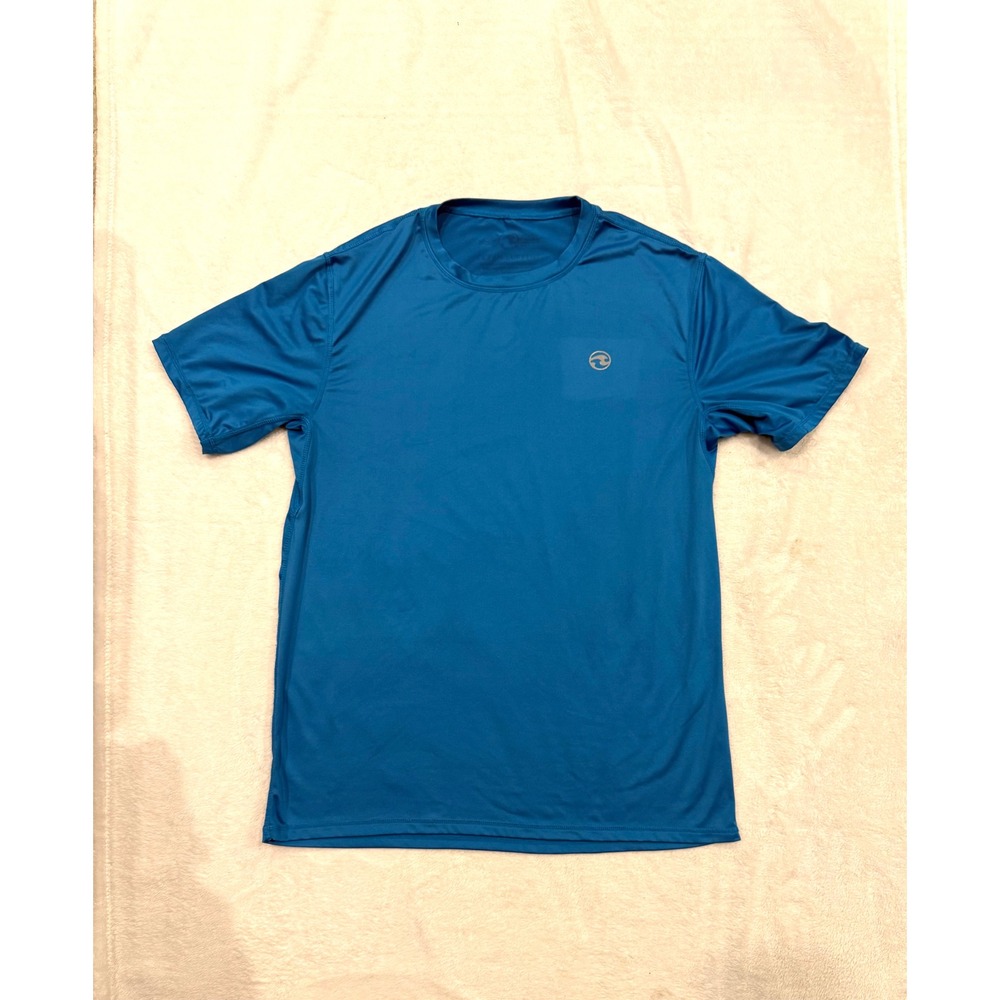 Ocean Current Mens Performance T-Shirt Teal Blue Short Sleeve Active Top L